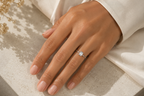 Anillo Isela Esmeralda de Moissanita 0,8 ct en Plata de Ley 925