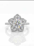 ANILLO FLOR — Moissanite Personalizada 1CT