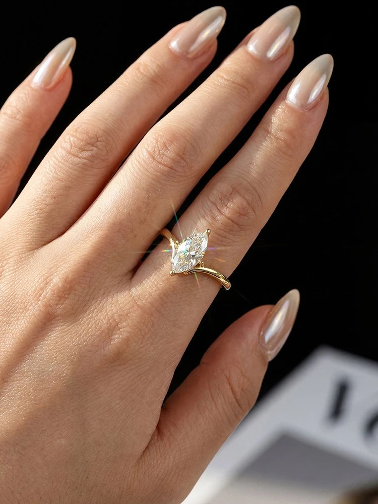 ANILLO REINA — Moissanite Marquesa 1CT