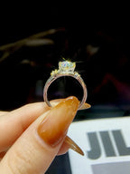 ANILLO ESTELA — Moissanite Princesa 1CT