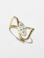 ANILLO MARQUESA — Moissanite Curva 1CT