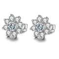 PENDIENTES FLOR — Moissanite 0.5CT