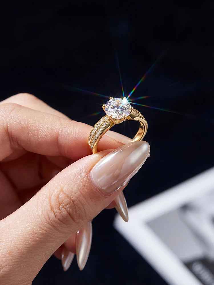 ANILLO CIELO — Moissanite Blanca 1CT