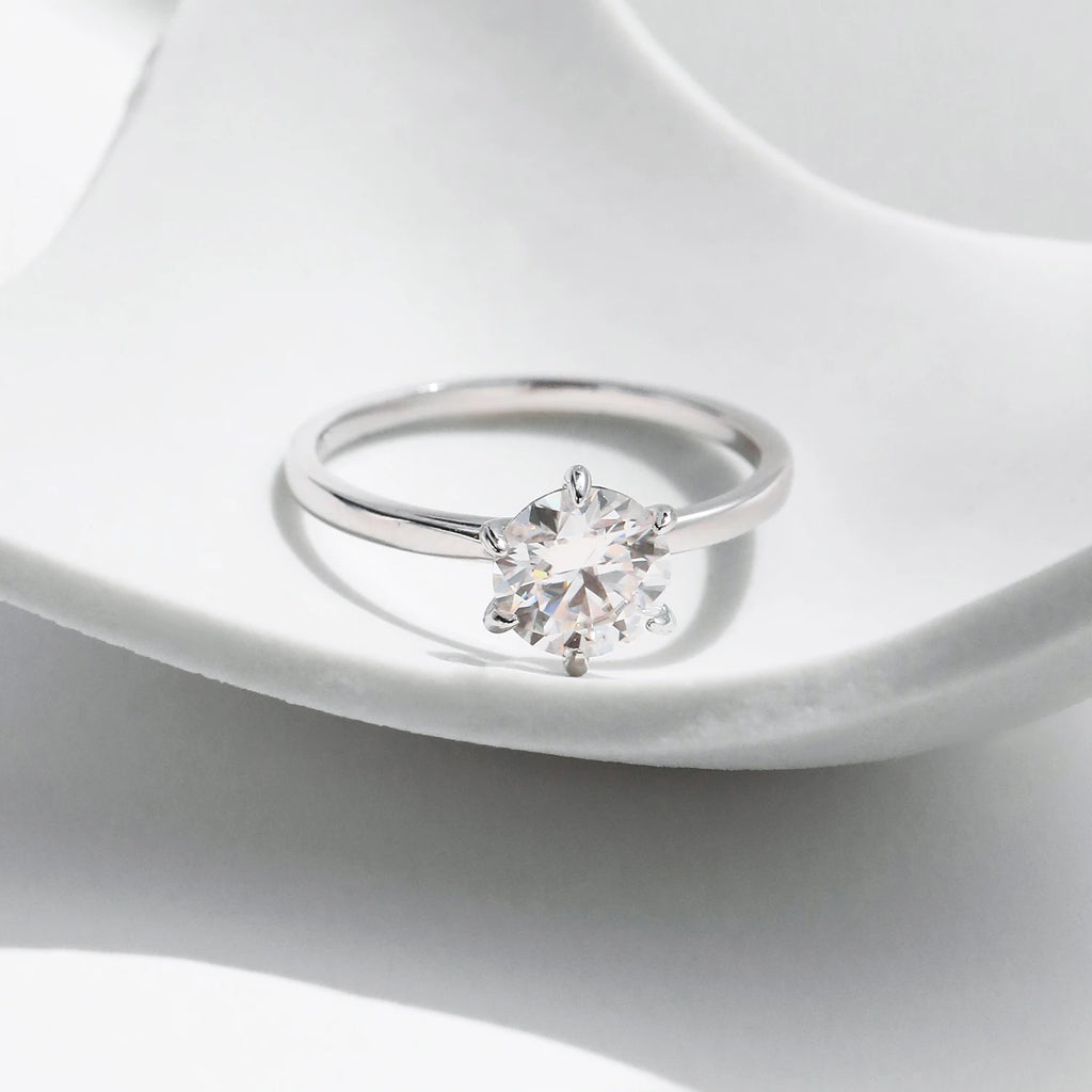 ANILLO ALBA — Moissanite 1CT VVS1