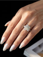 ANILLO FLOR — Moissanite Personalizada 1CT
