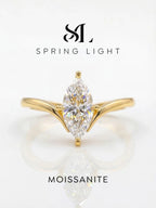 ANILLO REINA — Moissanite Marquesa 1CT