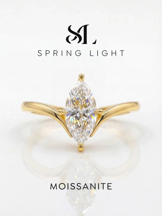 ANILLO REINA — Moissanite Marquesa 1CT