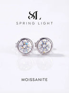 PENDIENTES ETERNA — Moissanite Clásica 0.5-1CT