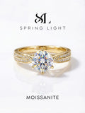 ANILLO CIELO — Moissanite Blanca 1CT