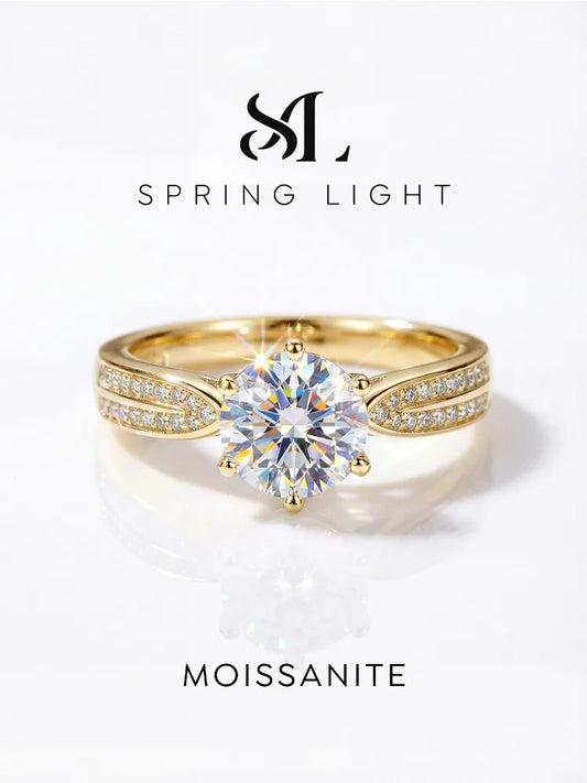 ANILLO CIELO — Moissanite Blanca 1CT
