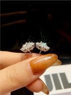 PENDIENTES FLOR — Moissanite 0.5CT