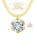 COLLAR CRUZ — Moissanite 1CT