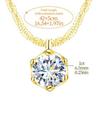 COLLAR CRUZ — Moissanite 1CT