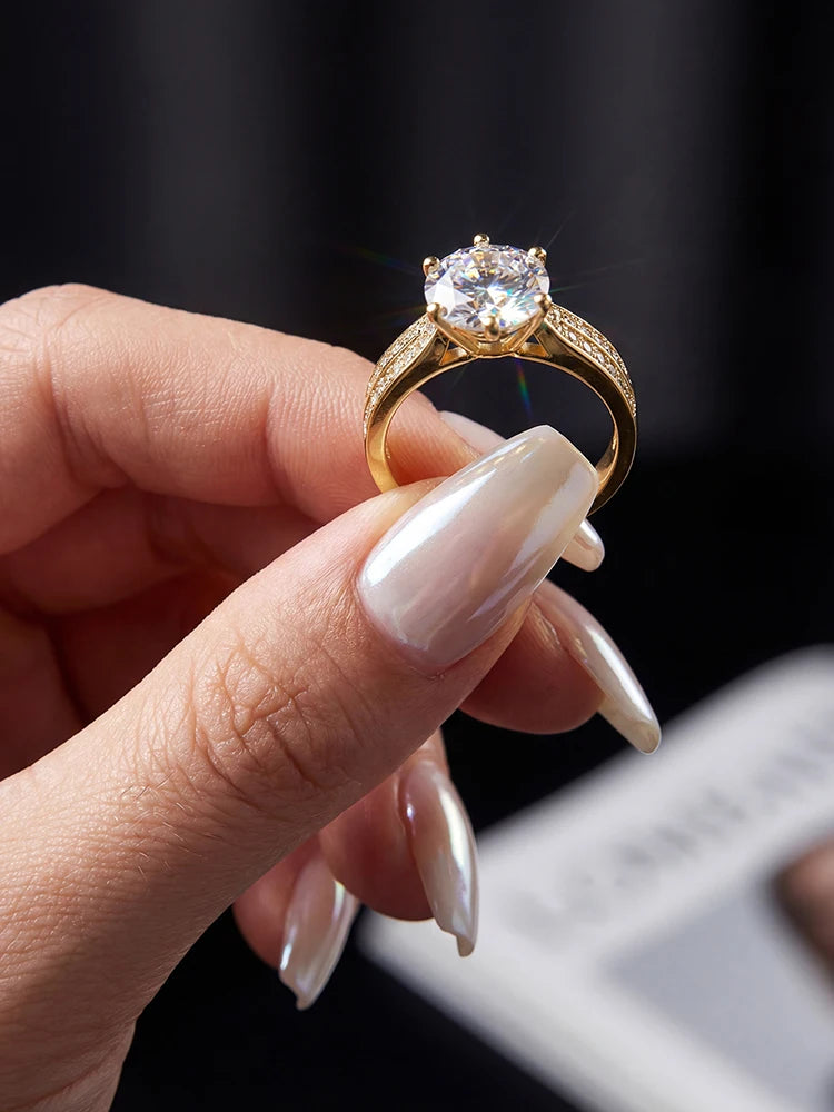 ANILLO CIELO — Moissanite Blanca 1CT