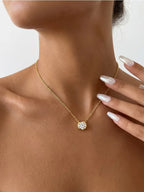 COLLAR SOL — Moissanite Redonda 1CT