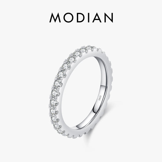 ANILLO ORION — Media Alianza Moissanite