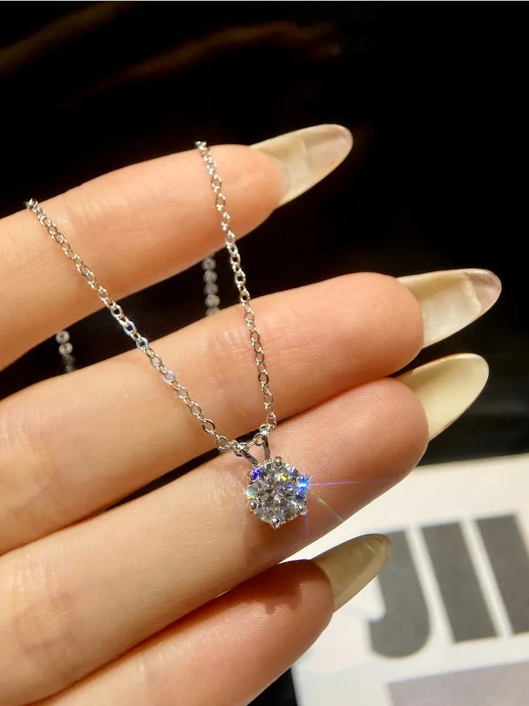 COLLAR DORADO — Moissanite 1CT