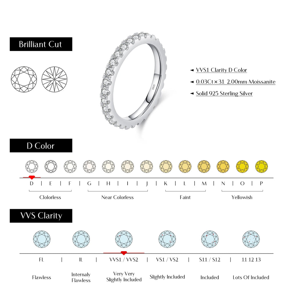 ANILLO ORION — Media Alianza Moissanite