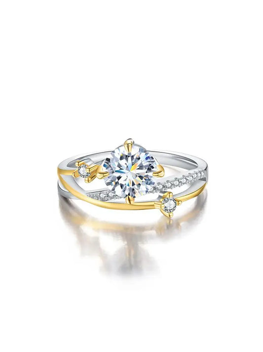 ANILLO ESTELA — Moissanite Princesa 1CT