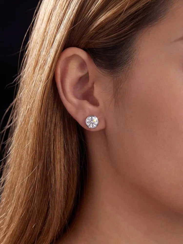 PENDIENTES ETERNA — Moissanite Clásica 0.5-1CT