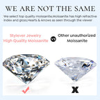 PENDIENTES FLOR — Moissanite 0.5CT