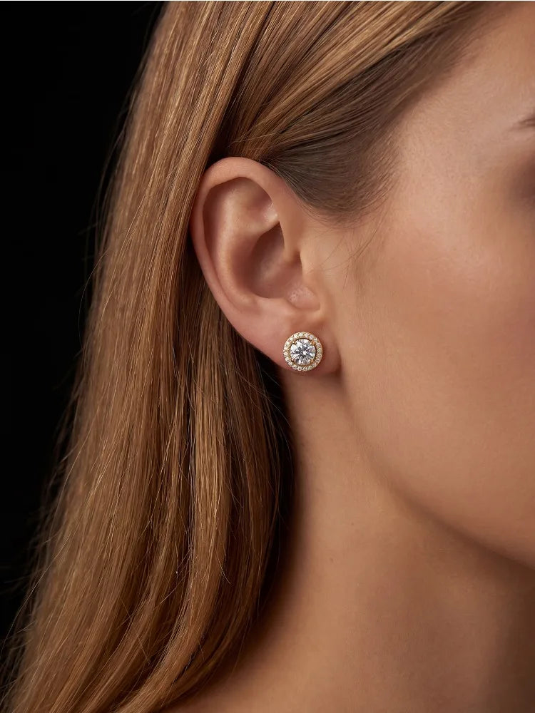 PENDIENTES CLÁSICOS — Moissanite 0.5-1CT