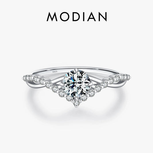 ANILLO CORONA — Moissanite VVS1