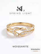 ANILLO NUDO — Moissanite Doble Nudo