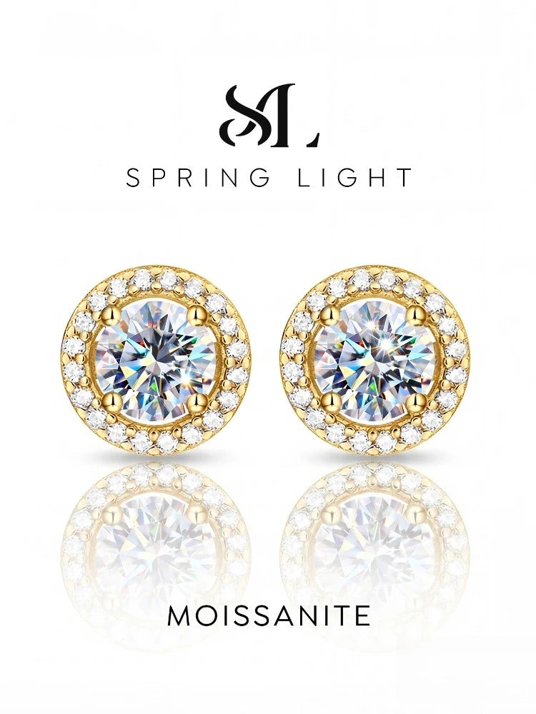 PENDIENTES CLÁSICOS — Moissanite 0.5-1CT
