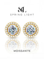 PENDIENTES CLÁSICOS — Moissanite 0.5-1CT