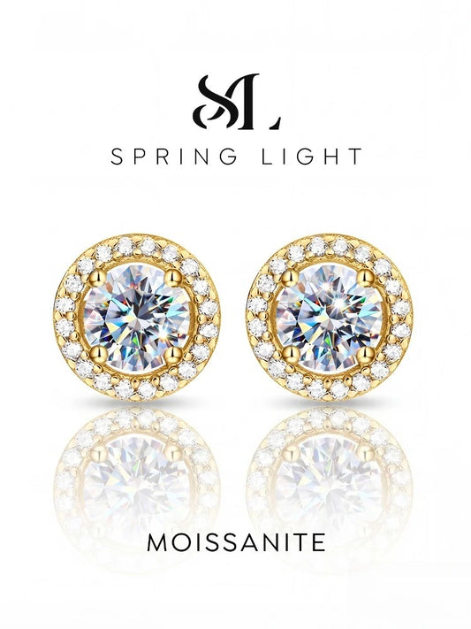 PENDIENTES CLÁSICOS — Moissanite 0.5-1CT