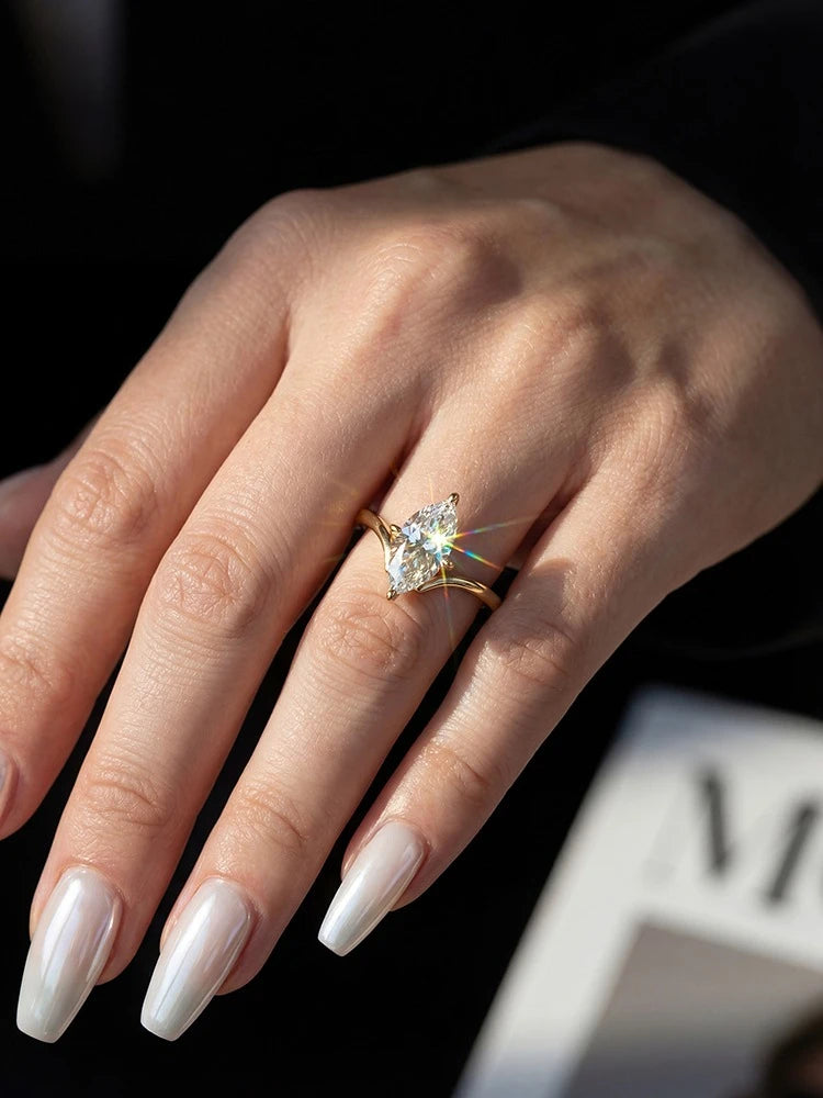 ANILLO REINA — Moissanite Marquesa 1CT