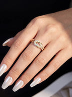 ANILLO NUDO — Moissanite Doble Nudo