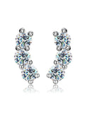 PENDIENTES ONDA — Moissanite Curva 0.6CT