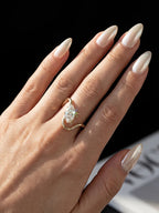 ANILLO MARQUESA — Moissanite Curva 1CT