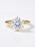 ANILLO REDONDO CLÁSICO — Moissanite 0.5-1CT