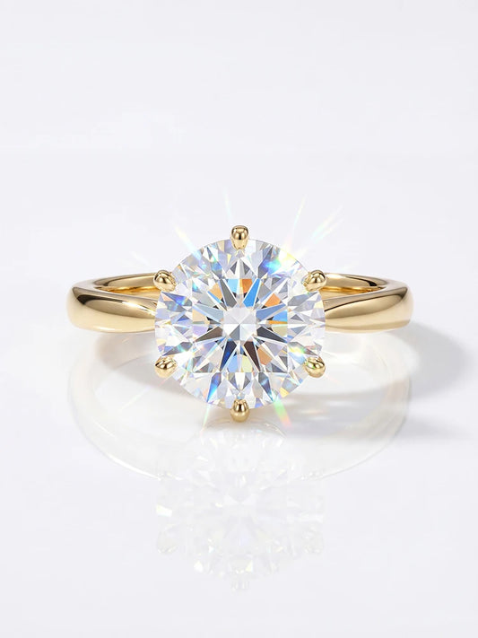 ANILLO REDONDO CLÁSICO — Moissanite 0.5-1CT